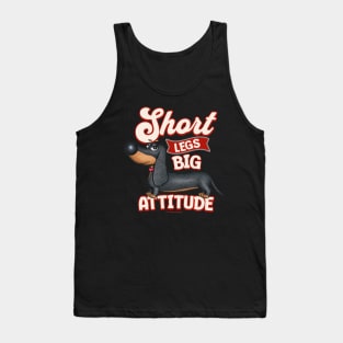 Cute Funny Dachshund Doxie Dog Attitude Tank Top